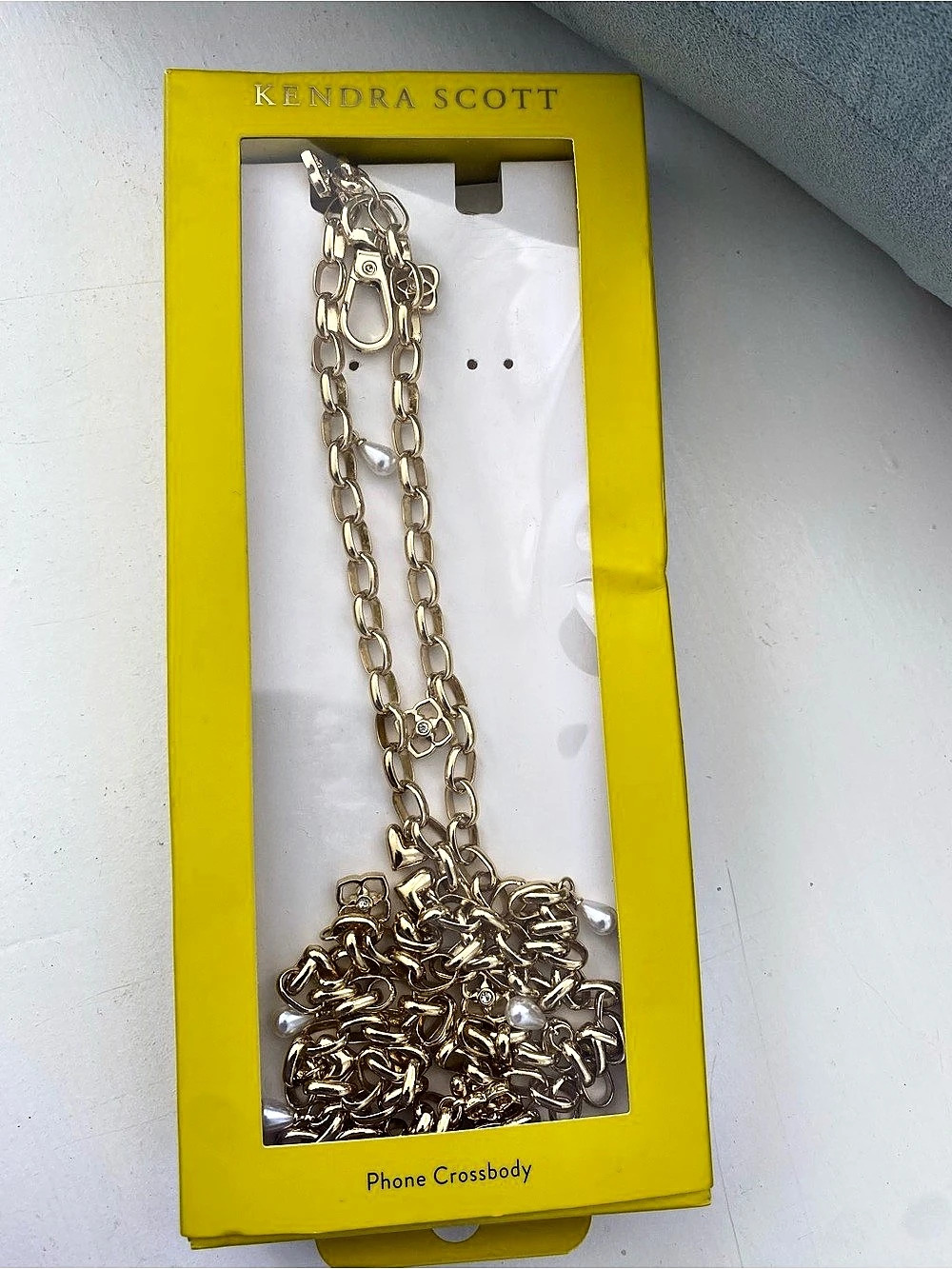 Kendra Scott Crossbody Charm Phone Chain Gold